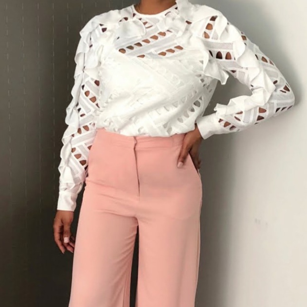 Cutout Blouse by Topshop